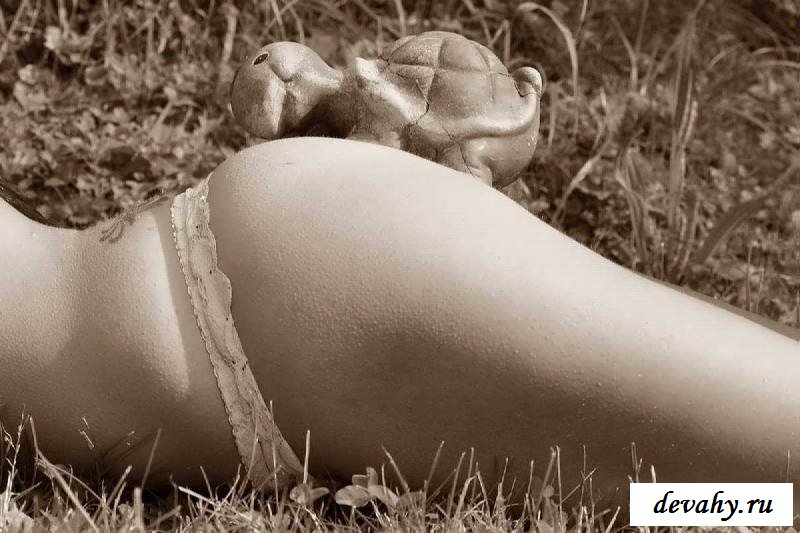 Эротика вкусной дамочки на природе (16 фото эротики)